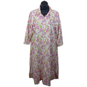 Victoria Dunn Floral shirt dress size Medium